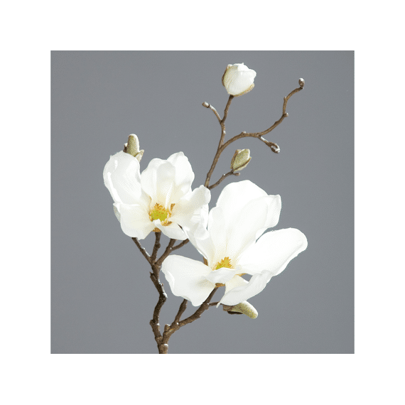 Kunstbloem Magnolia Tak 1 bloem 49cm Wit
