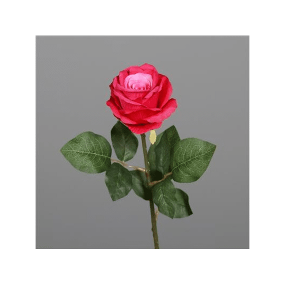 Kunstbloem Roos 48cm Roze