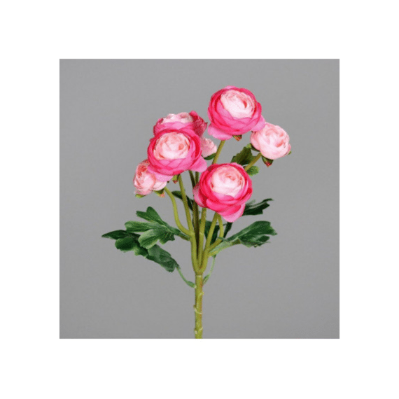 Kunstplant Tak Ranonkel 32cm Fuchsia