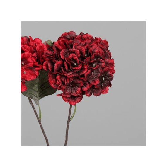 Kunstbloem Hydrangea Velvet 64cm Assortiment