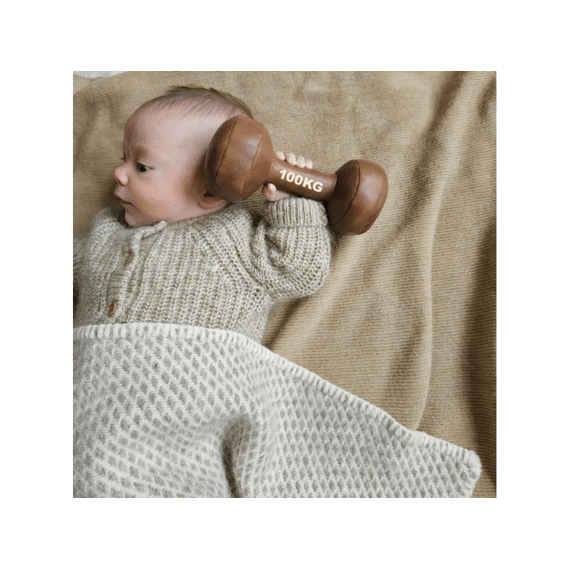 Bambam Knuffel Vintage Dumbell Bruin 16cm