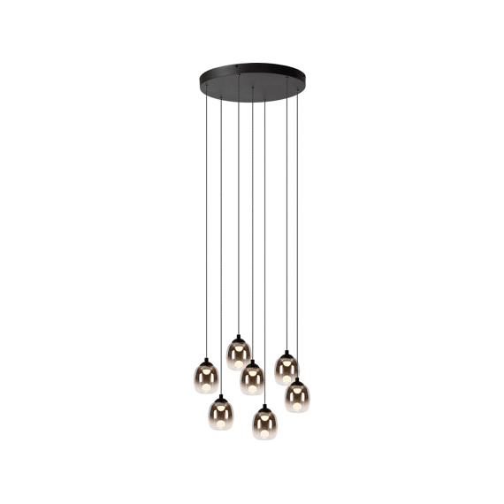 Lucide Tamino Hanglamp Ø 52 Cm Led Dimb. 7x7w 3000k Zwart