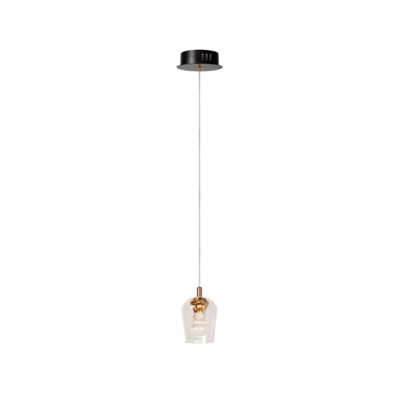 Lucide Berliane Hanglamp Ø 12 Cm Led Dimb. 1x4w 2700k Met Vervangbare Ledmodule Transparant