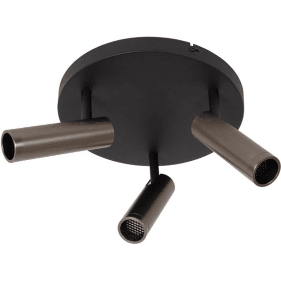 Lucide Grado Plafondspot Ø 25 Cm 3xgu10 (mr11) Grijs Ijzer