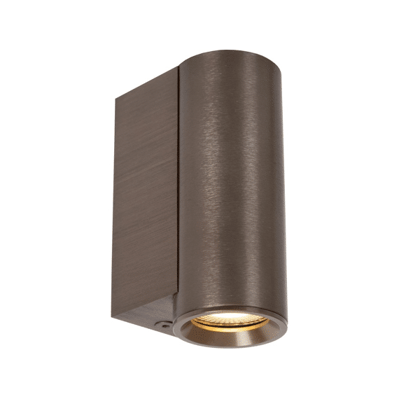 Lucide Dupla Wandspot / Wandlamp 1xgu10 (mr11) Roest Bruin