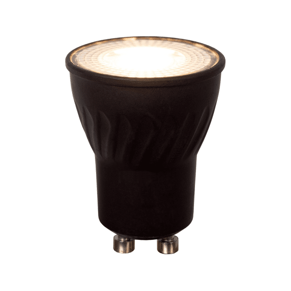 Lucide Mr11 Led Lamp Ø 3,5 Cm Led Dimb. Gu10 1x3,8w 2700k Zwart