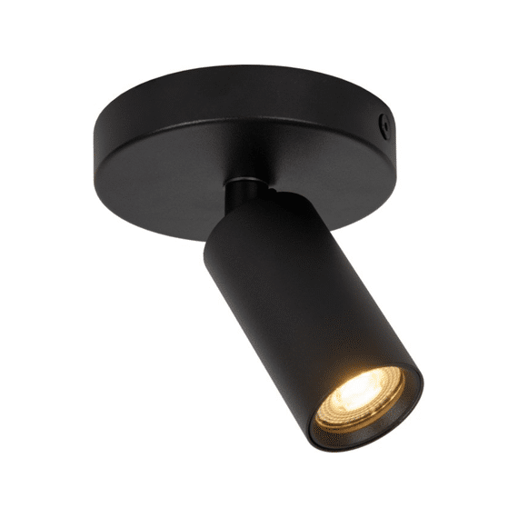 Lucide Ritmo Plafondspot Ø 10 Cm 1xgu10 (mr11) Zwart