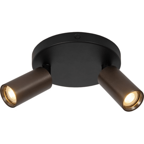 Lucide Ritmo Plafondspot Ø 15 Cm 2xgu10 (mr11) Koffie