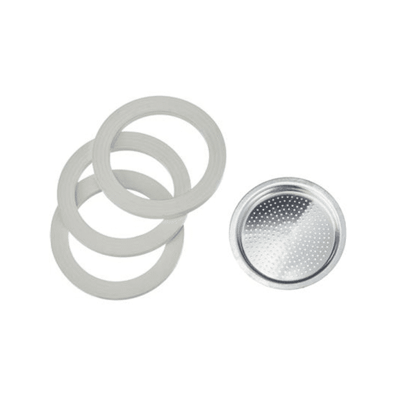 Bialetti 3 Ringen en 1 Filter voor Koffiemaker 6T Moka Fiametta Dama Moka Rainbow
