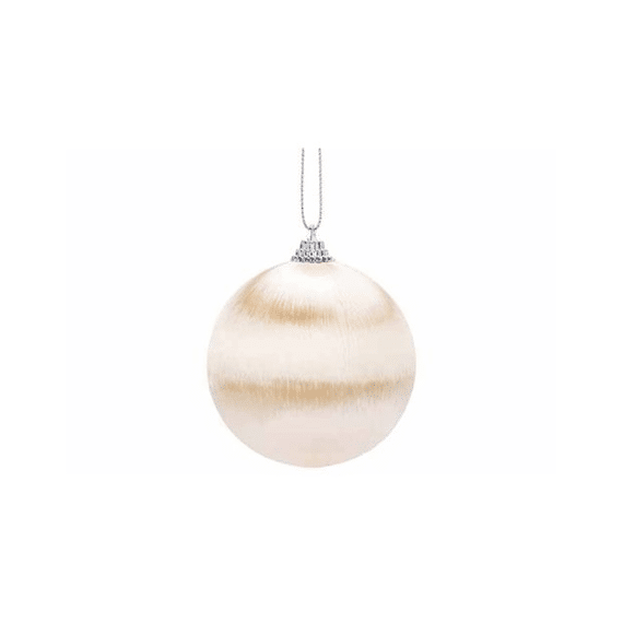 Kerstbal Hairs 8cm Champagne