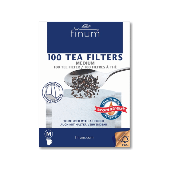 Finum Theefilter Papier tot 6 Tassen 10x13cm 100stuks