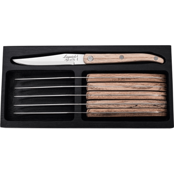 Laguiole Innovation Line Steakmes 6stuks Eik