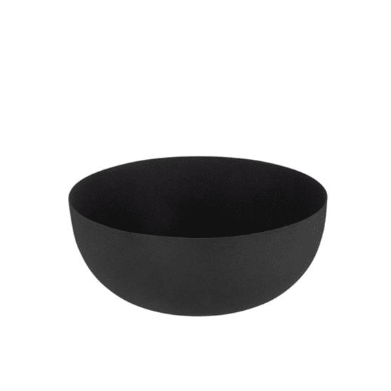 J-Line Kom Deco Ijzer Zwart M 30x30x12.5cm