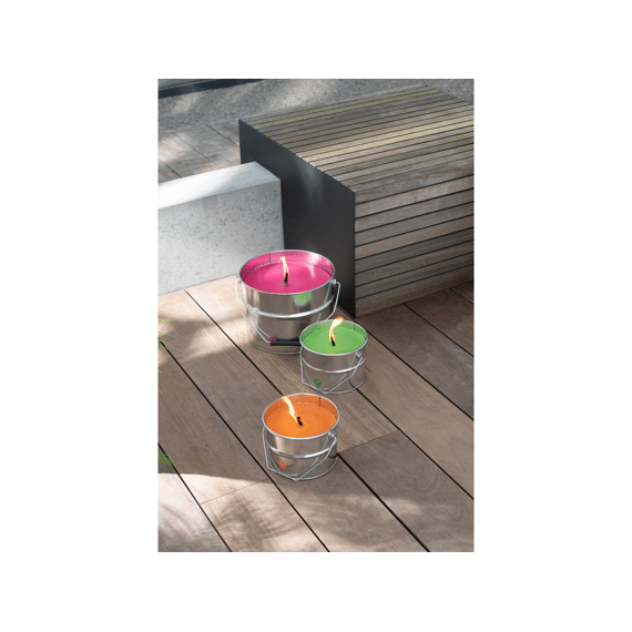 J-Line Buitenkaars Emmer Assortiment 50Branduur 18x18x13,8cm