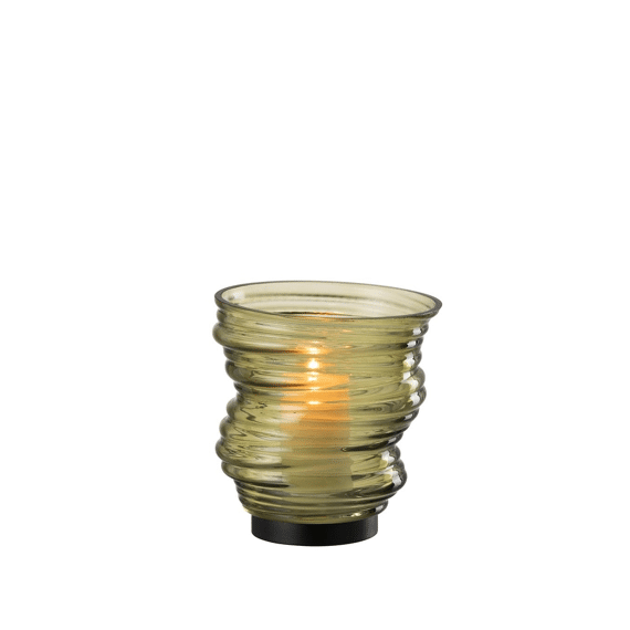 J-line Vaas Tornado Glas S Groen 16x16x17cm