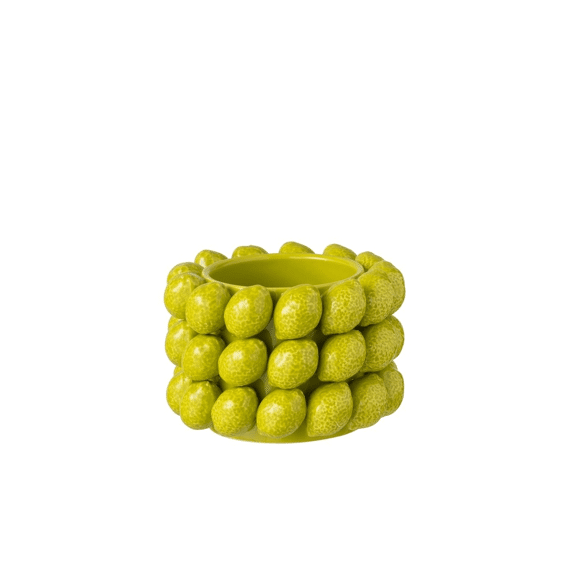J-Line Bloempot Limoen AO Groen 15,5cm