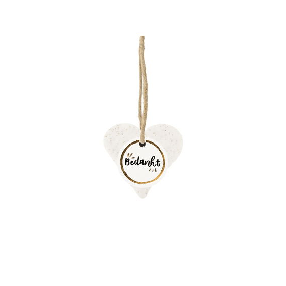 100% Leuk Zeephart Wit Label Bedankt