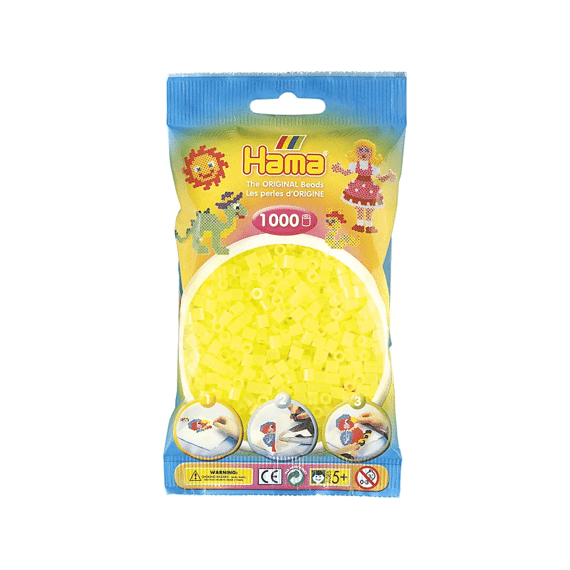 Hama 20734 neon gele parels 1000st