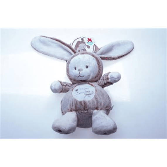 Nicotoy Laline konijn grijs 20cm