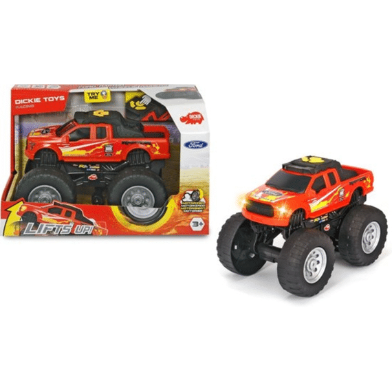Dickie Wheelie Ford Raptor Red 25,5cm met licht en geluid