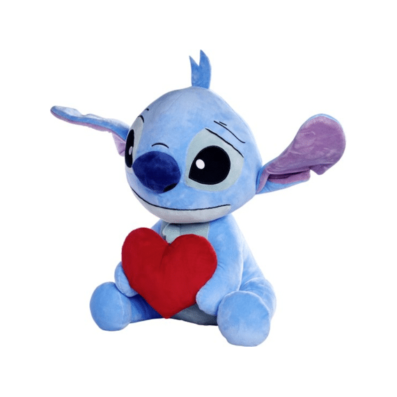 Disney Pluche Stitch met Hartje 50cm