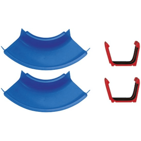 Aquaplay 102 Gebogen waterelementen 2st Incl. 2 beugels / 4 rubberen afdichtingen