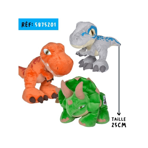 Jurassic Park Pluche Chunky Dinosaurus 25cm Assortiment