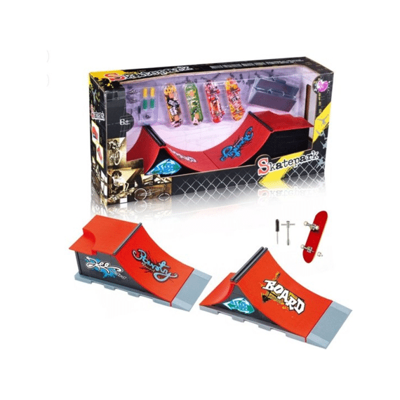 Simba Giftset Skateramp met 4 skateboards