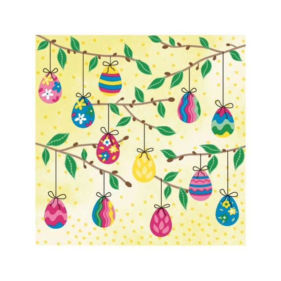 Duni Servetten 33x33cm 20stuks Easter tree