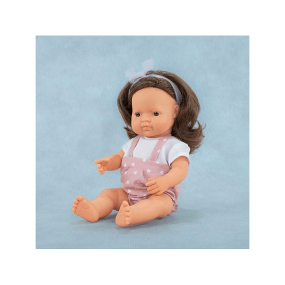 Miniland Pop Meisje Met Bruine Haren 38cm