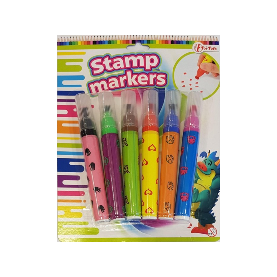 28310 Crea Kids Stempel markers 6 Stuks