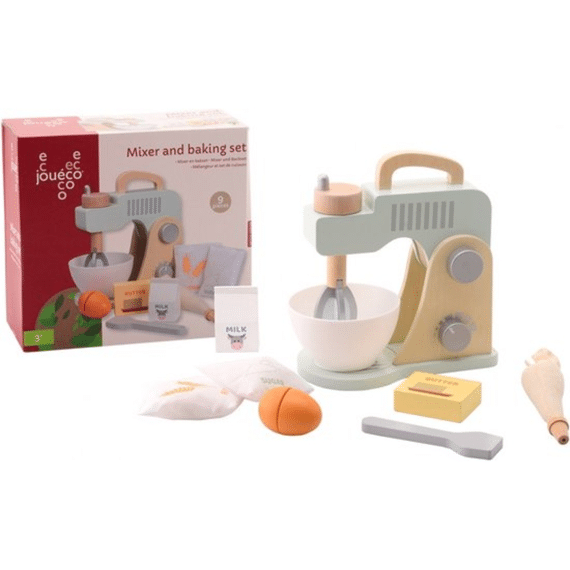 Joueco Keukenrobot Hout 10-delig