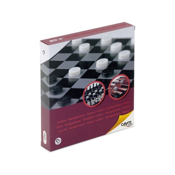 Spel Cayro Magnetisch Schaken, Dammen En Backgammon
