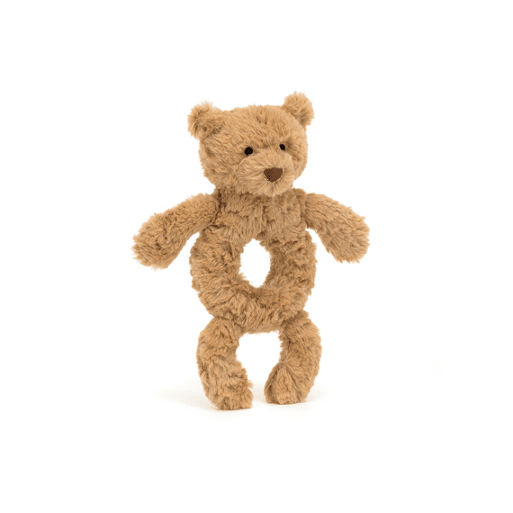 Jellycat Knuffel Bartholomew Bear Ring Rattle Brown