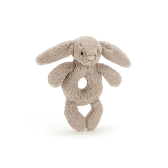 Jellycat Rammelaar Bashful Bunny Ring Rattle Beige