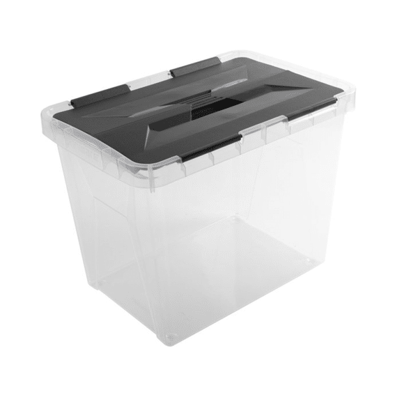 Sunware Onyx Opbergbox 15l Transparant Antraciet