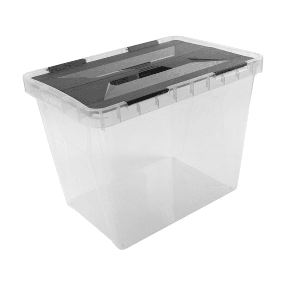 Sunware Onyx Opbergbox 25l Transparant Antraciet