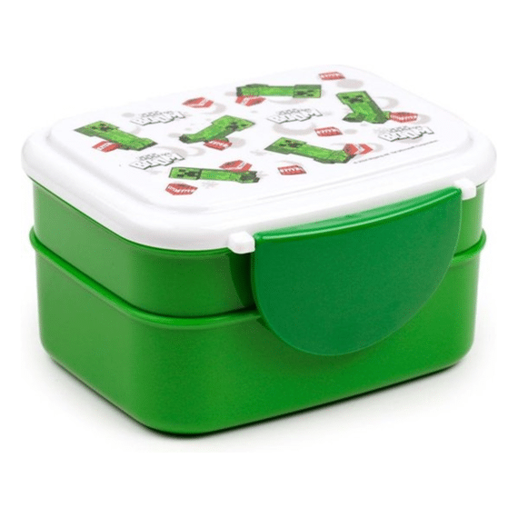 Minecraft Bento Lunchbox Met Bestek Creeper En Tnt