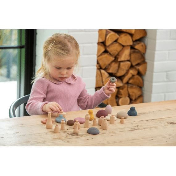 Tickit Paddestoelen Set Silisoft Aardekleuren 12stuks
