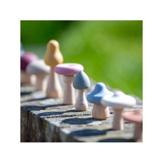Tickit Paddestoelen Set Silisoft Aardekleuren 12stuks