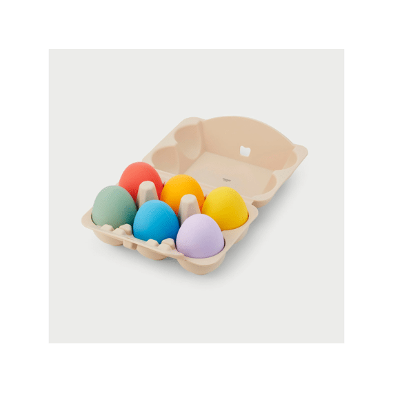 Tickit Sensorische Eigeren Silisoft Regenboog 6stuks