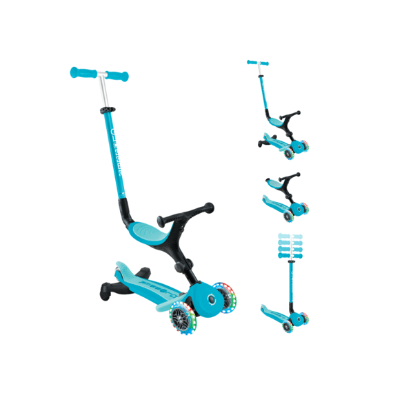 Globber Step Go Up Active Lights Aqua 360