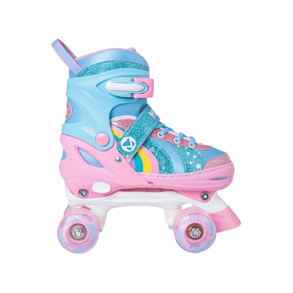 Move Rolschaatsen Quad Rainbow Maat : 30/33