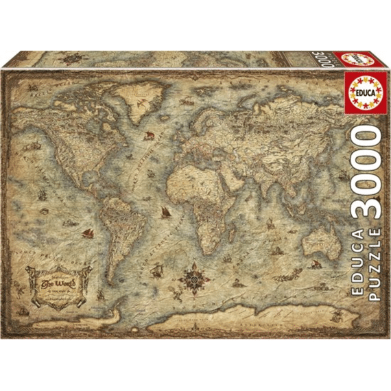 Educa Puzzel Planisfeer 3000st