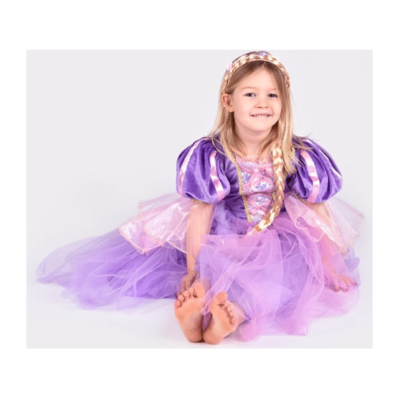 Kinderkostuum Den Goda Fen Rapunzel Jurk 6-8 Jaar