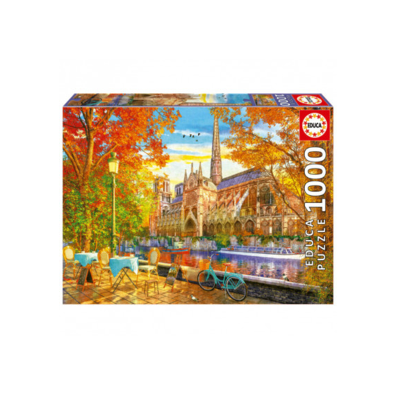 Educa Puzzel Herfst Bij Notre Dame 1000st