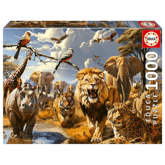 Educa Puzzel Wilde Dieren 1000st