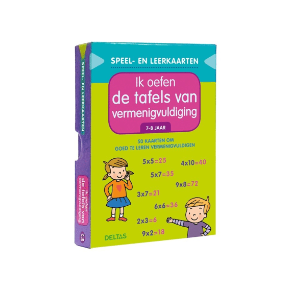 Speel- En Leerkaarten: Ik Oefen De Tafels Van Vermenigvuldiging