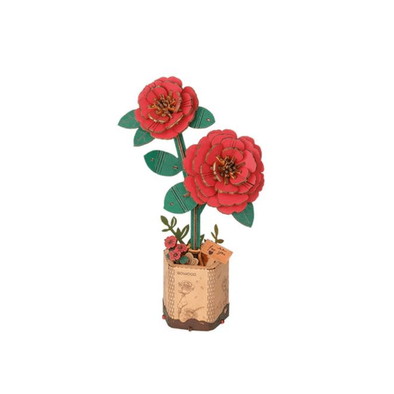 Robotime Rolife Miniatuur Bouwpakket Red Camelia