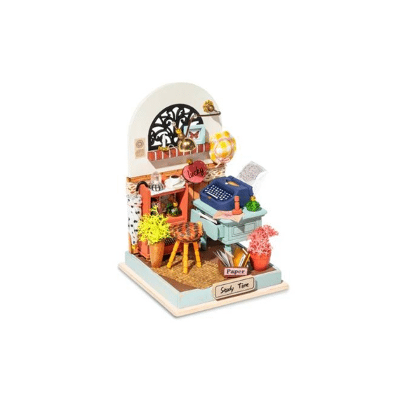 Robotime Rolife Miniatuur Bouwpakket Record Mood (study)